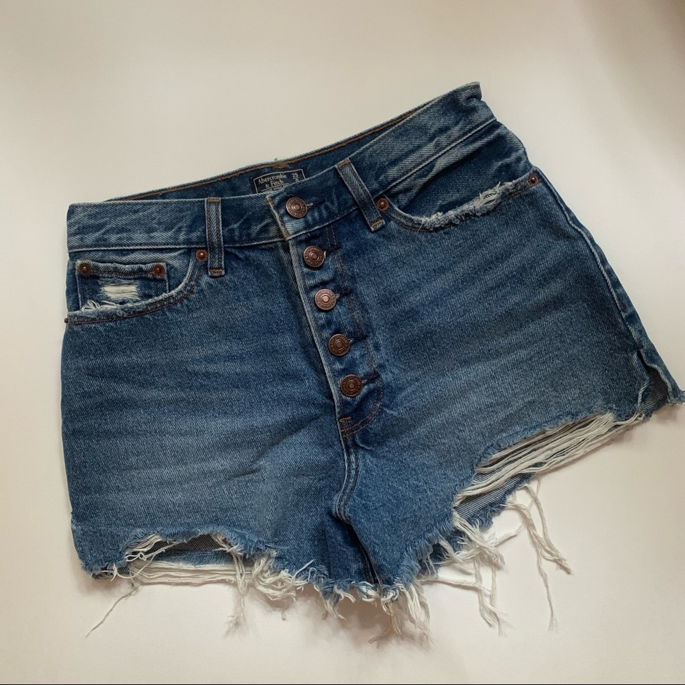 Abercrombie Annie High Rise Denim Short
